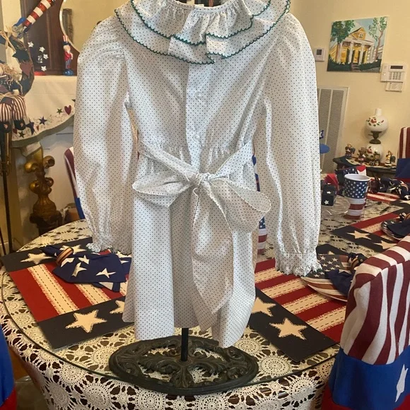 Vintage Polly Flinders Girls Smocked Dress size 4 - Picture 7 of 15